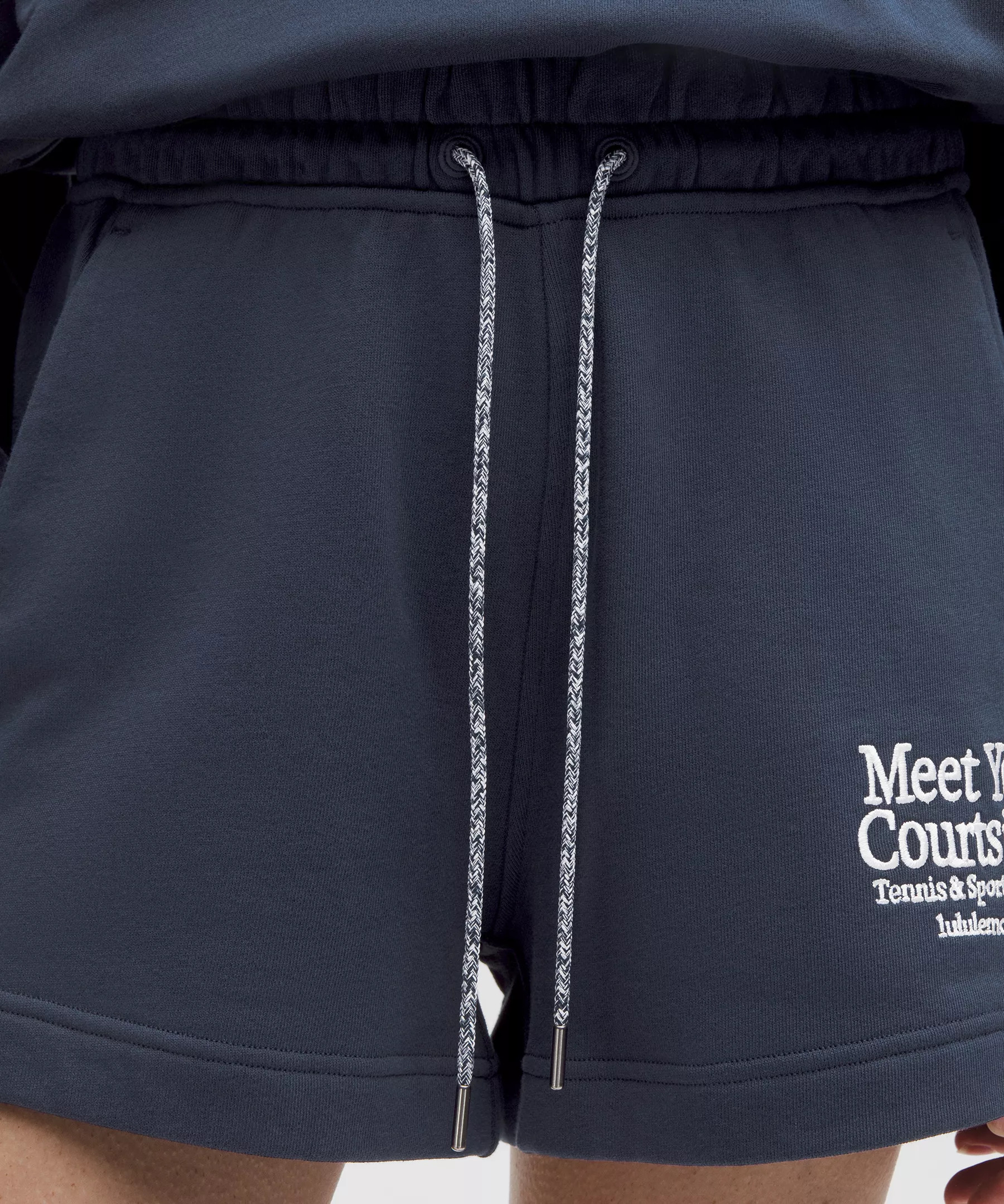 French Terry Mid-Rise Tennis Short *Graphic - 4