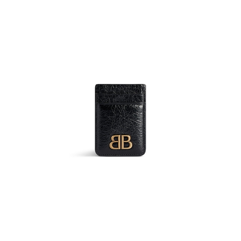 Women's Monaco Magnet Card Holder  in Black 1