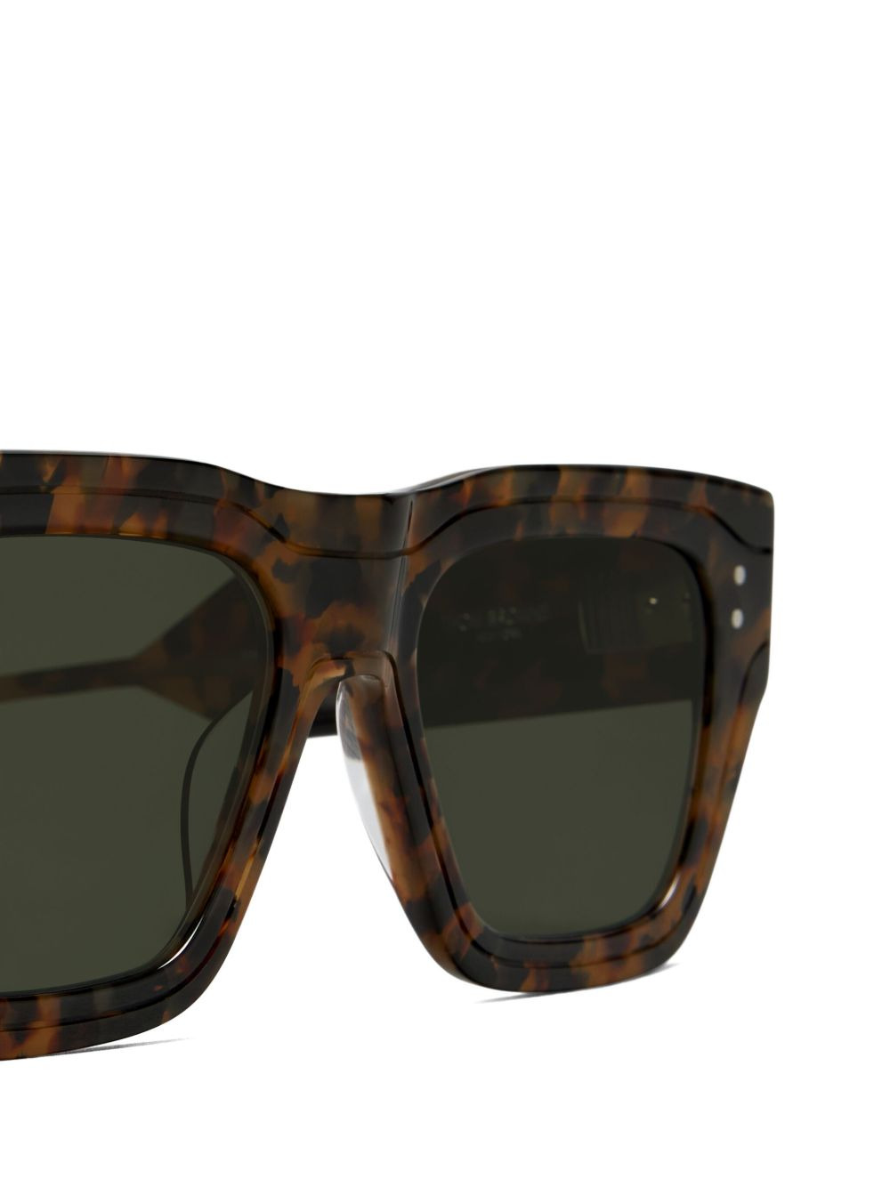 tortoiseshell rectangle-frame sunglasses - 3