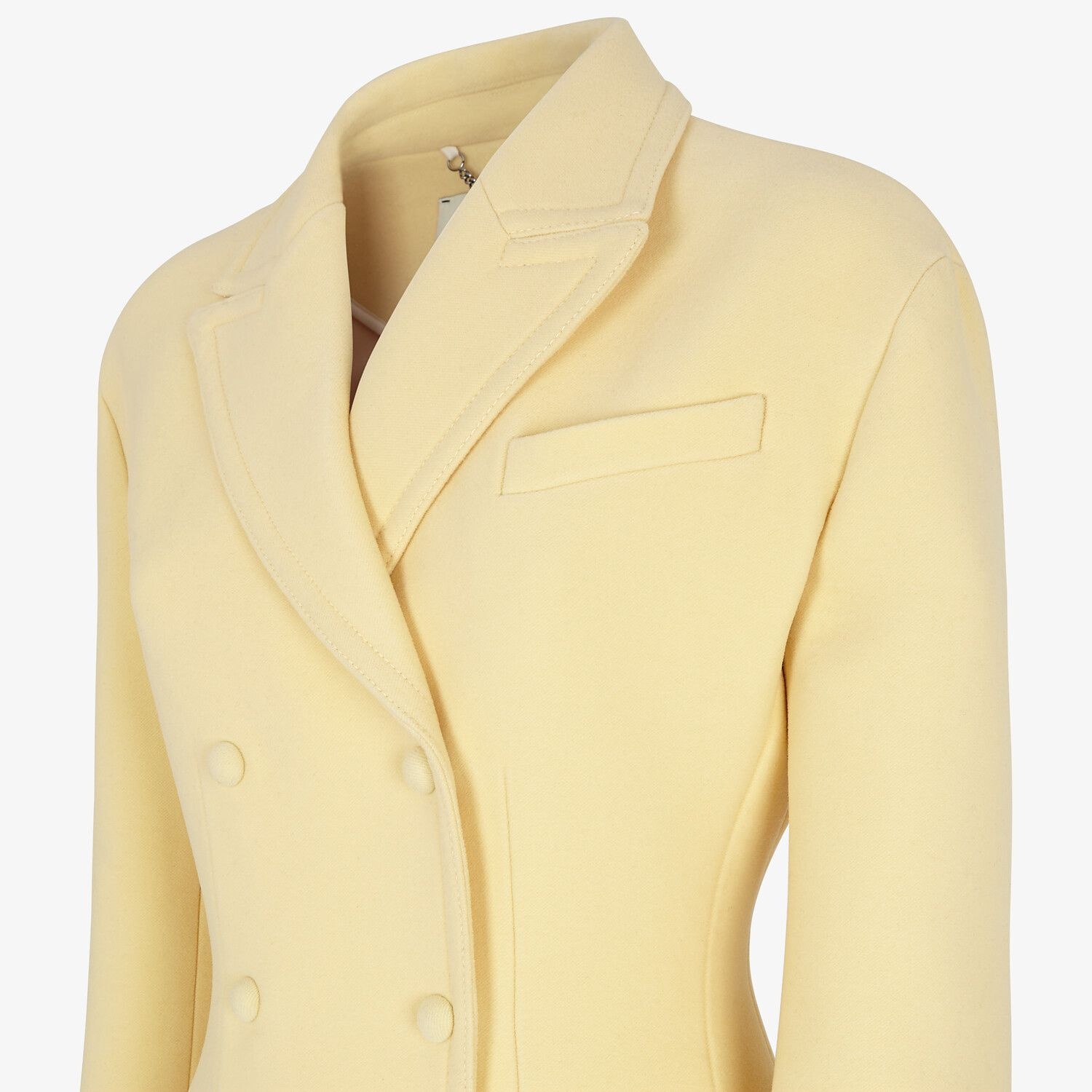 Yellow wool coat - 3