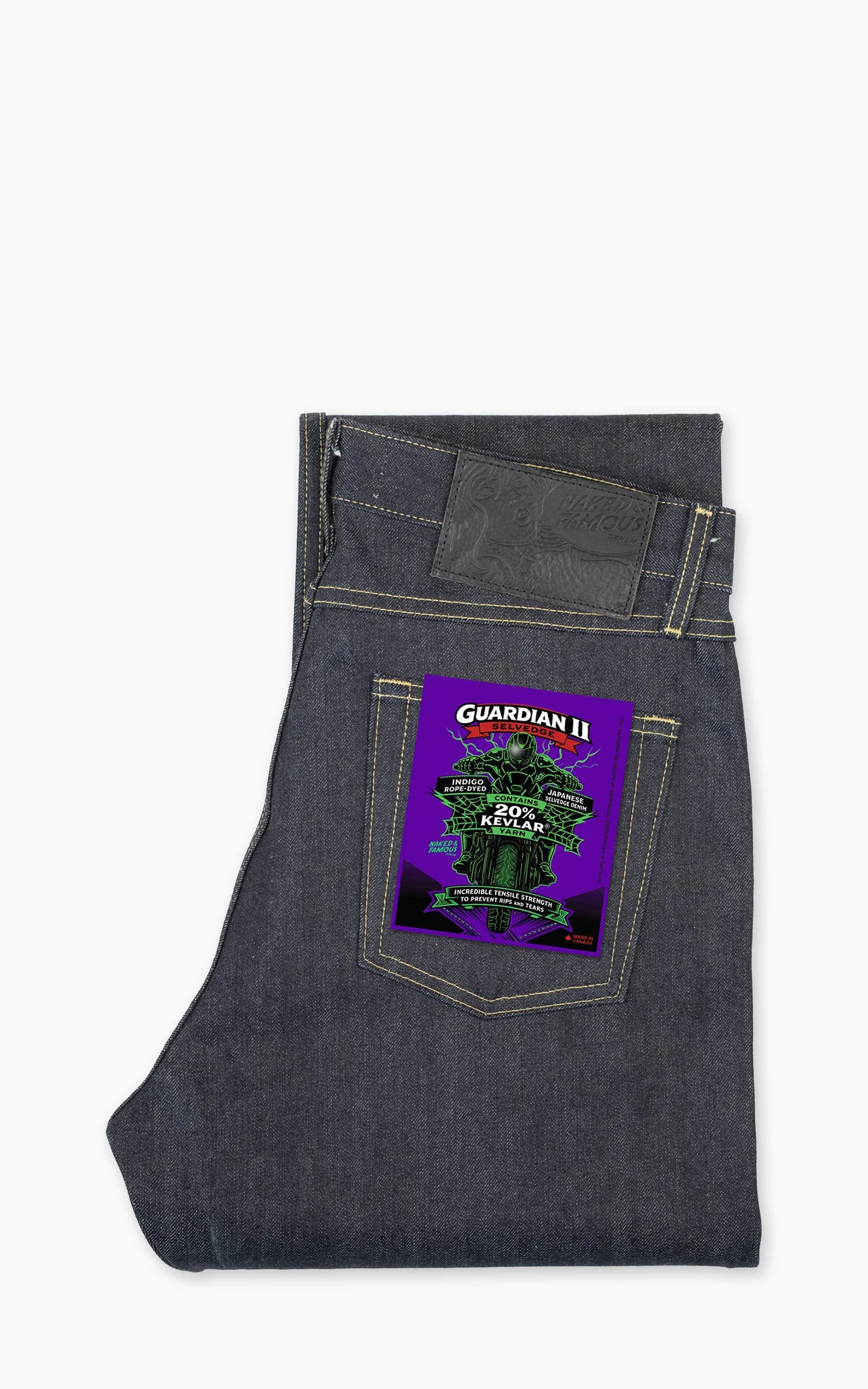NAKED & FAMOUS DENIM TRUE GUY GUARDIAN 2 SELVEDGE INDIGO - 1