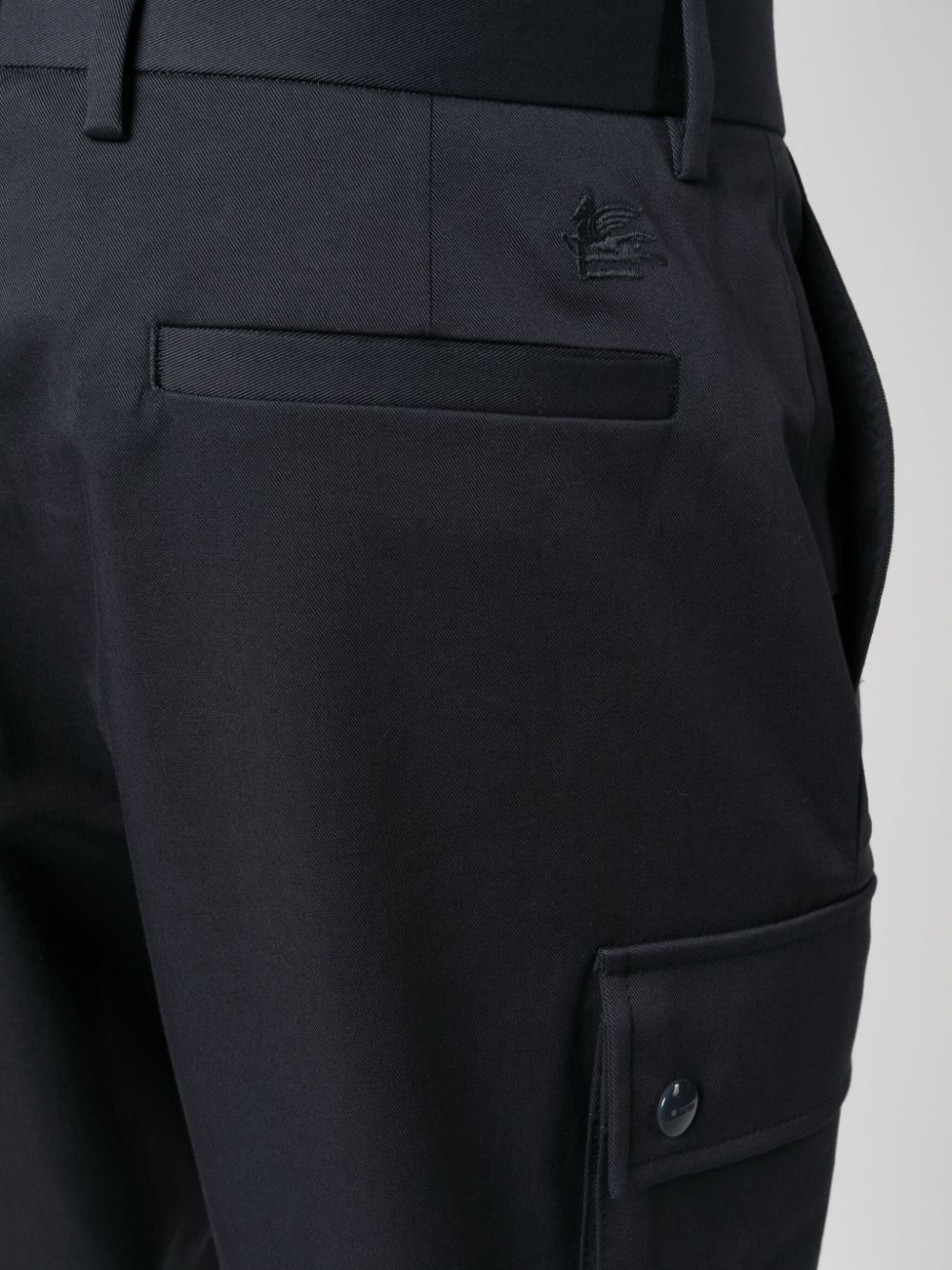 Pegaso-motif cropped cargo trousers - 5