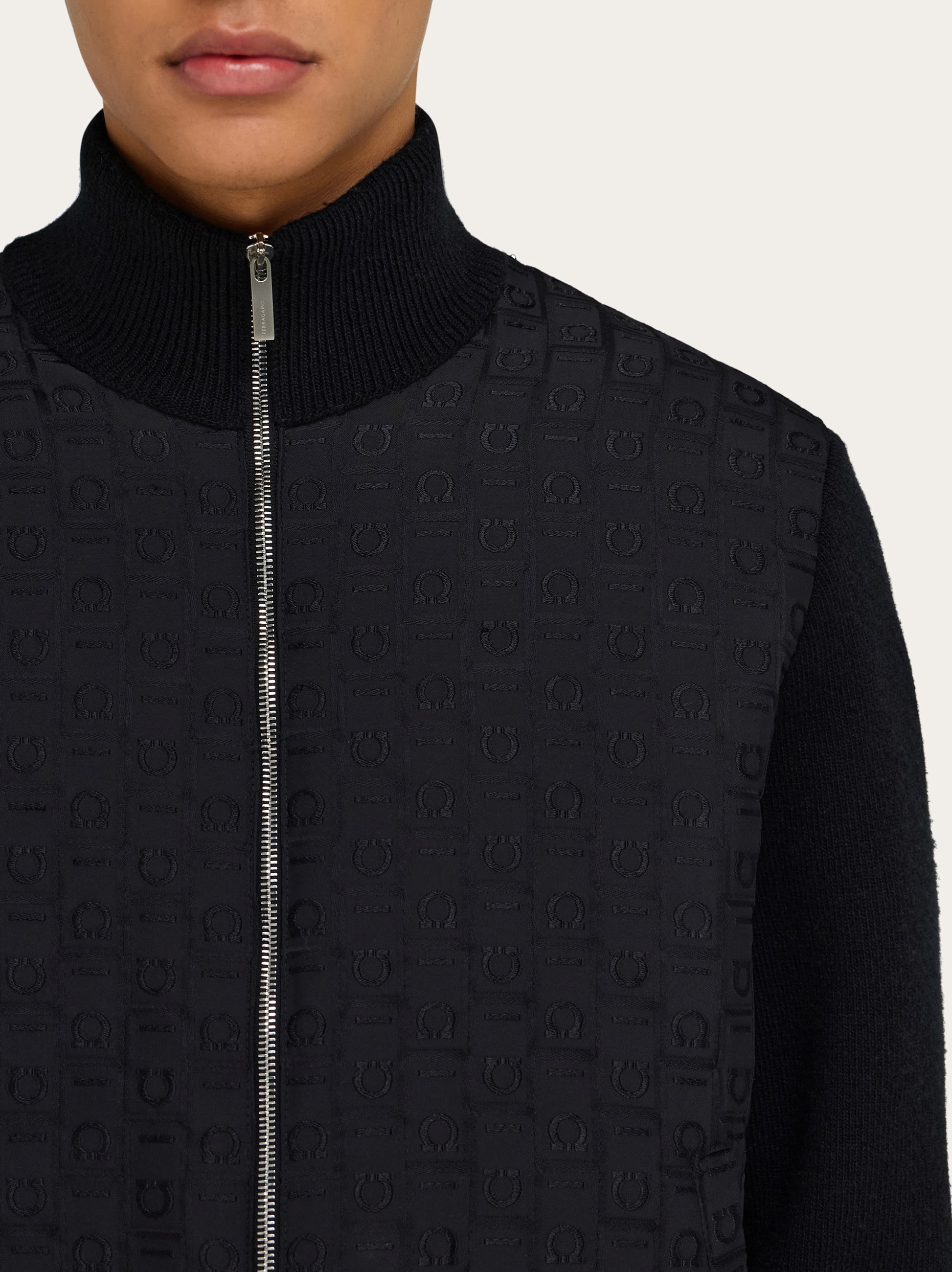 Knitted bomber jacket - 4