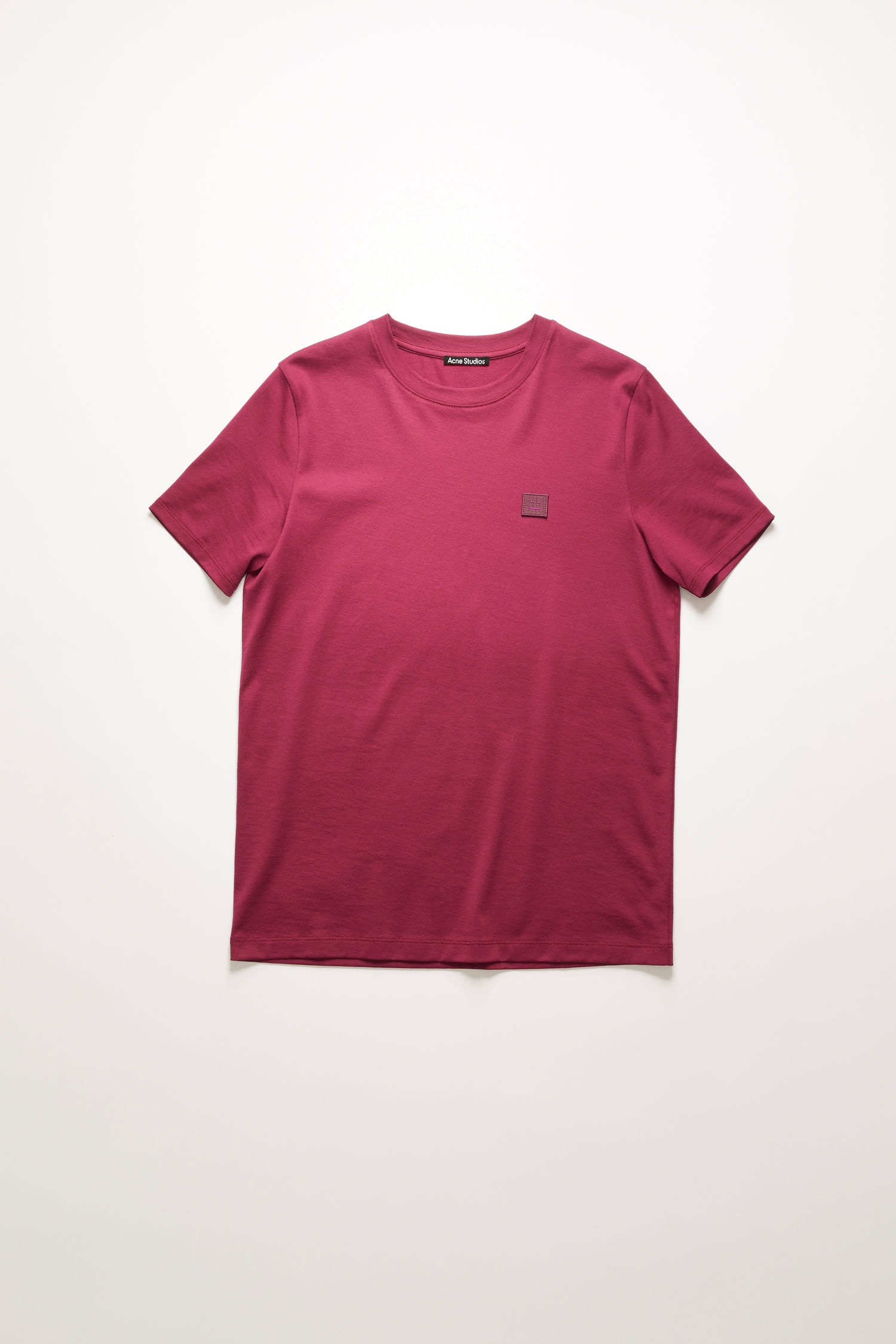 Slim fit t-shirt dark pink - 1