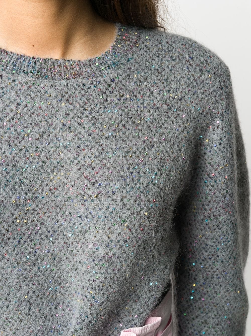 sequin knit sweater - 5