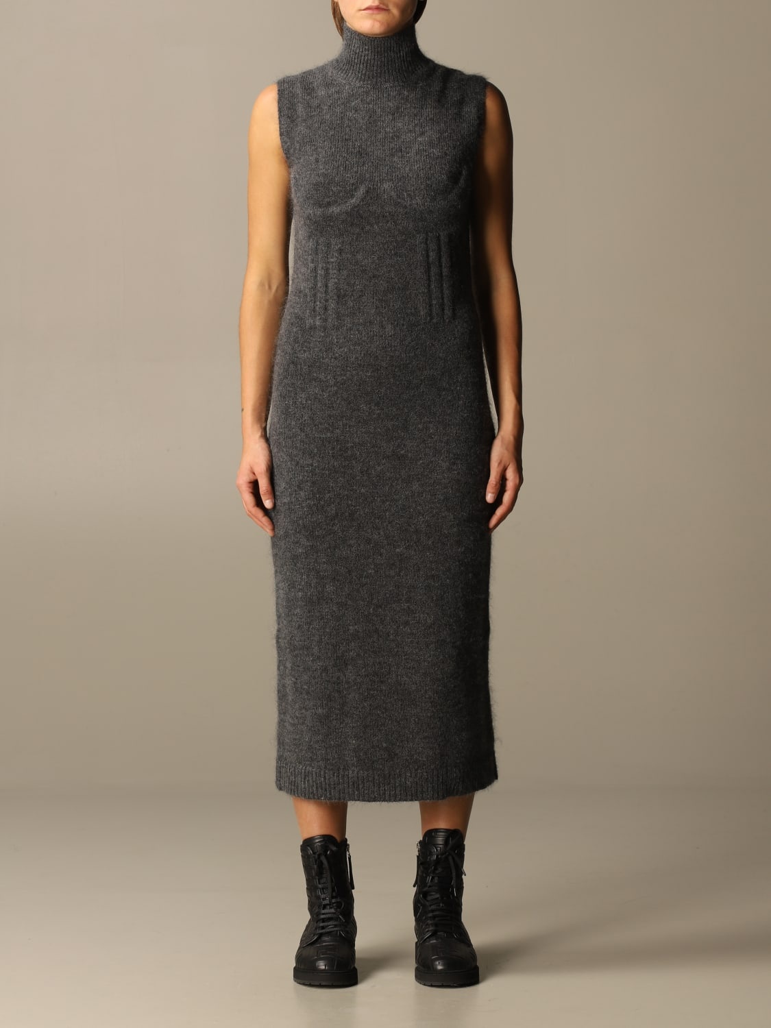 Fendi midi dress in wool and cashmere - 1
