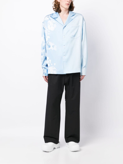 FENG CHEN WANG floral-print long-sleeve shirt outlook