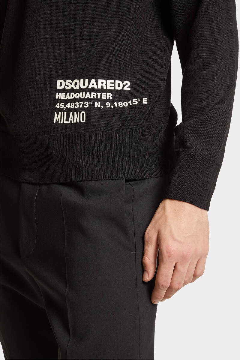 DSQUARED2 HEADQUARTER KNIT TURTLENECK - 5