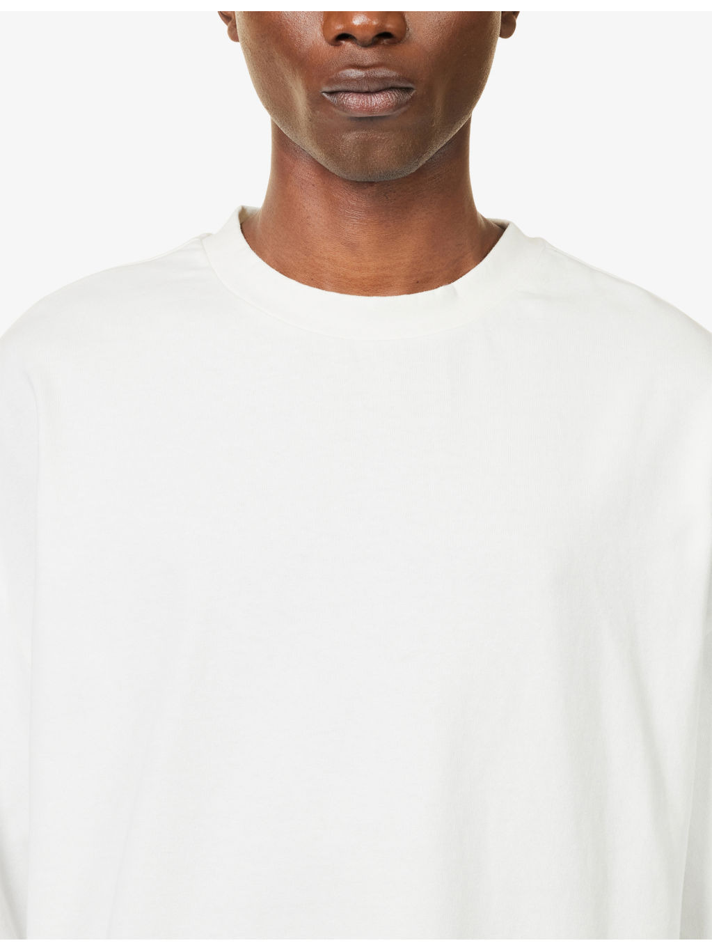 Boxy-Fit Crewneck Cotton T-Shirt&nbsp; - 5