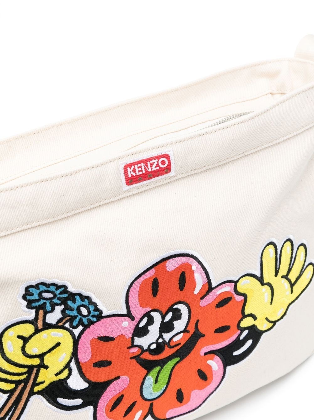 logo-patch shoulder bag - 4