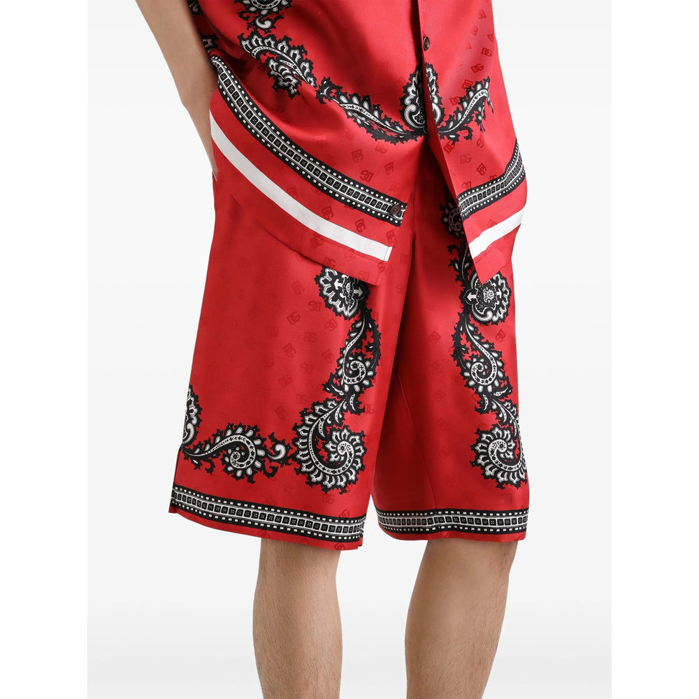 Dolce & Gabbana Red Shorts - Bermuda Shorts Men - 4