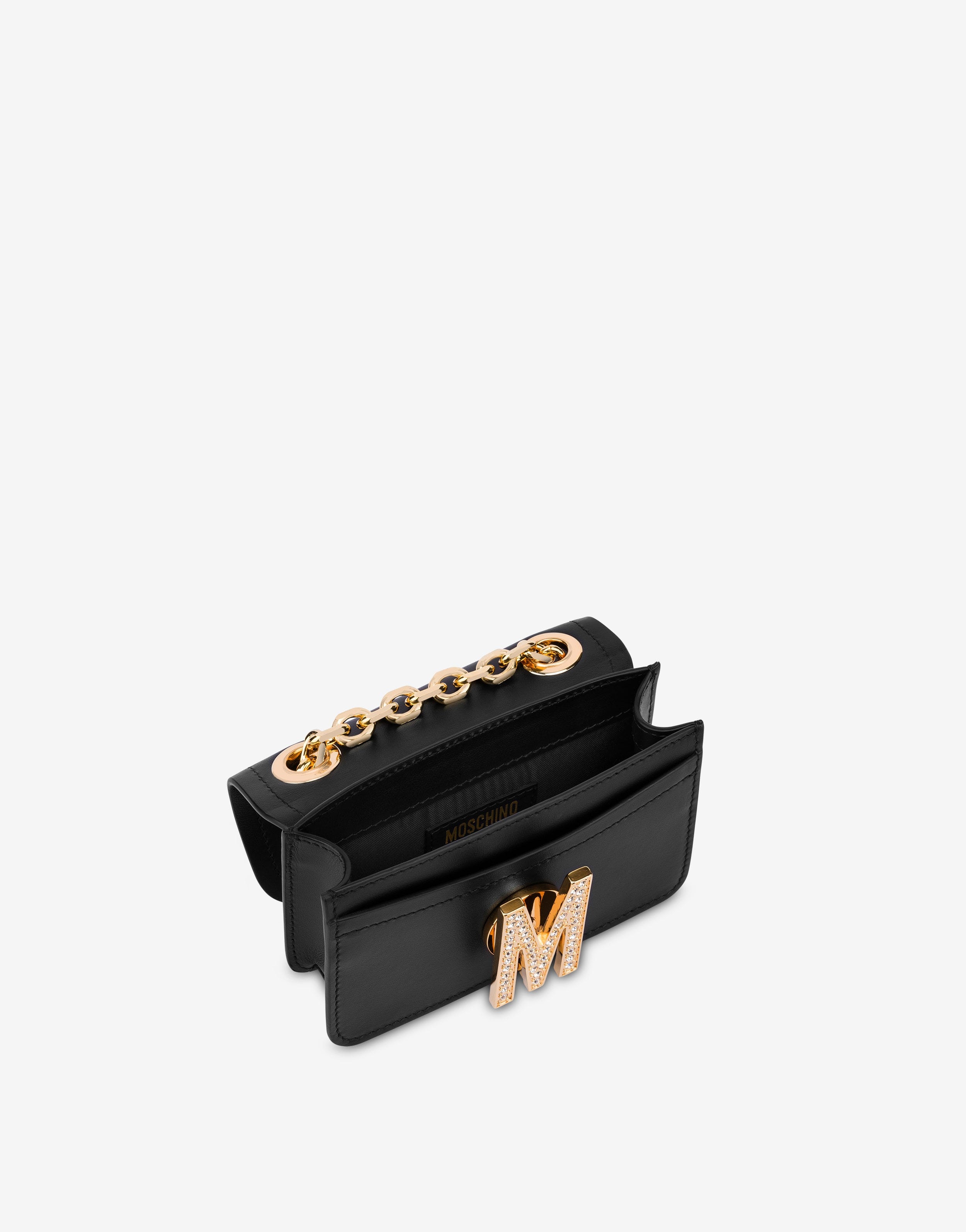 MINI M BAG WITH RHINESTONES - 3