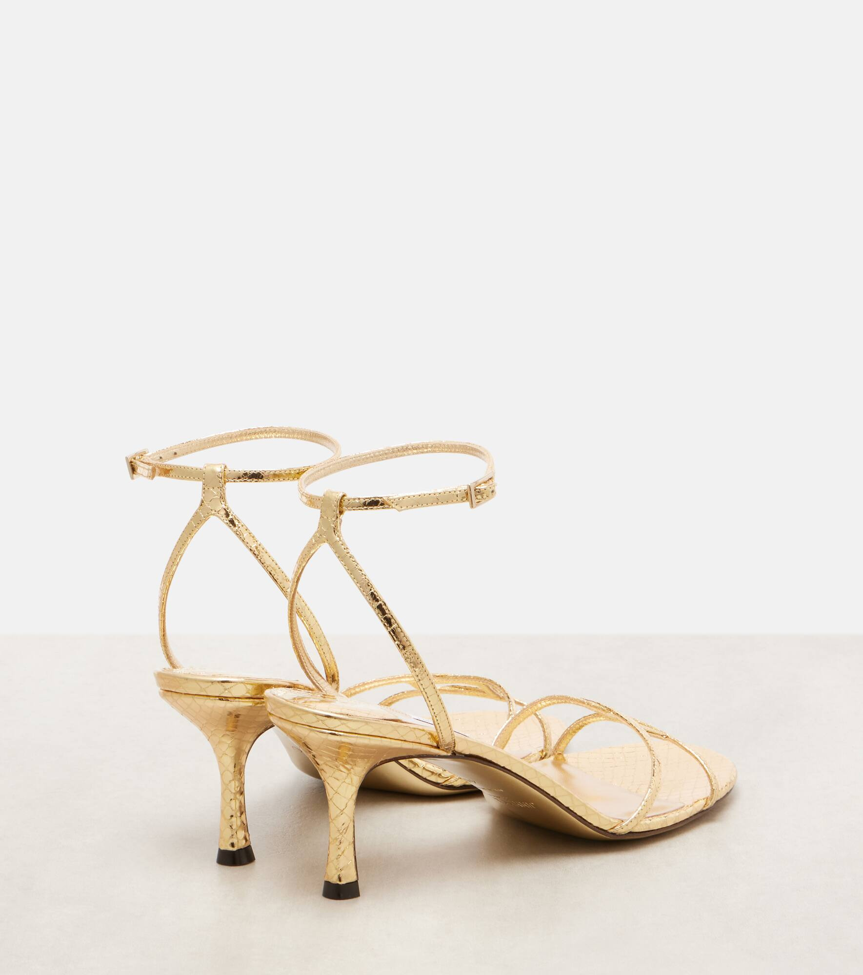 1998 Leo 65 metallic leather sandals - 2