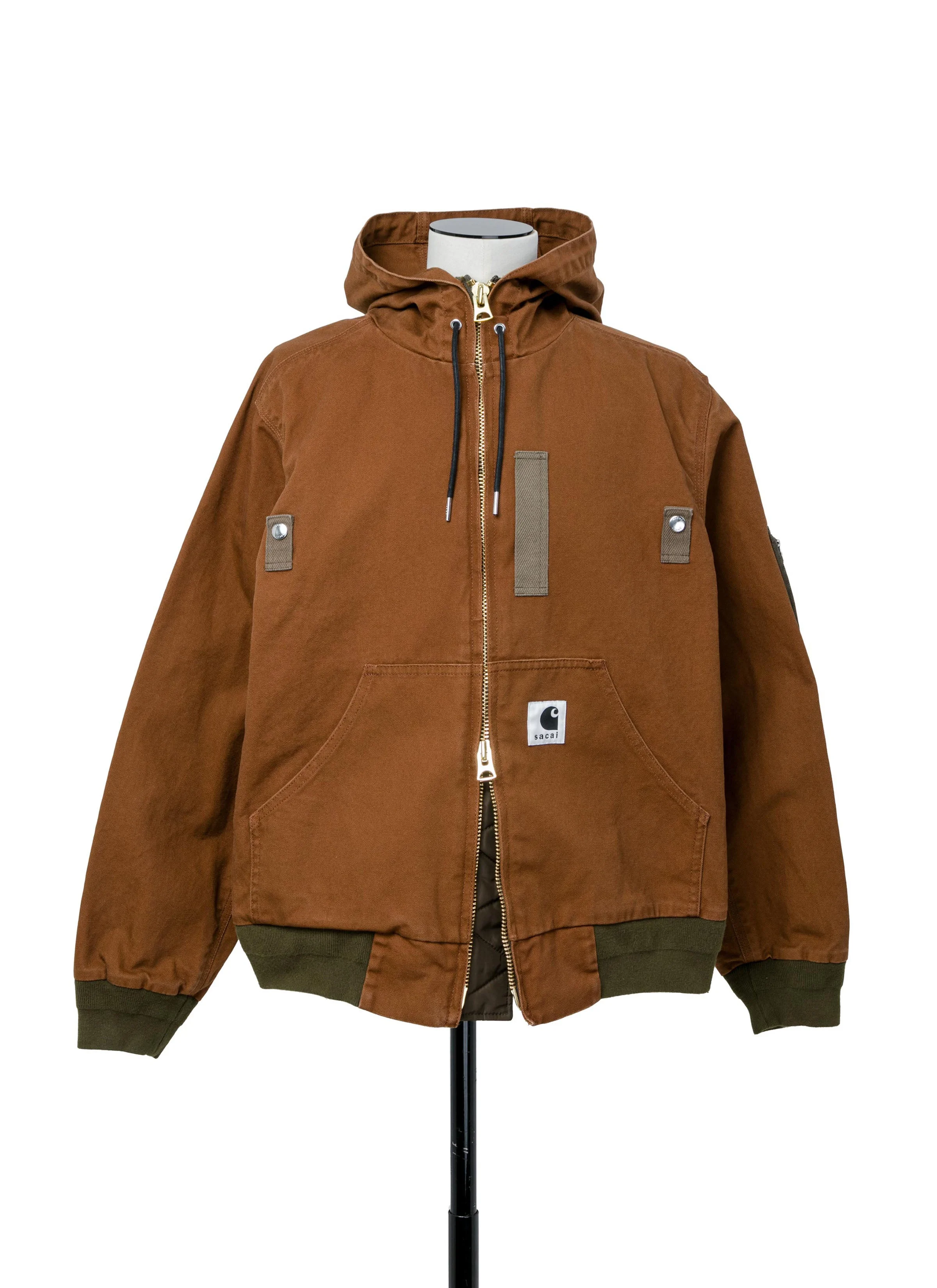 sacai Carhartt WIP Washed Duck Hooded Blouson | REVERSIBLE