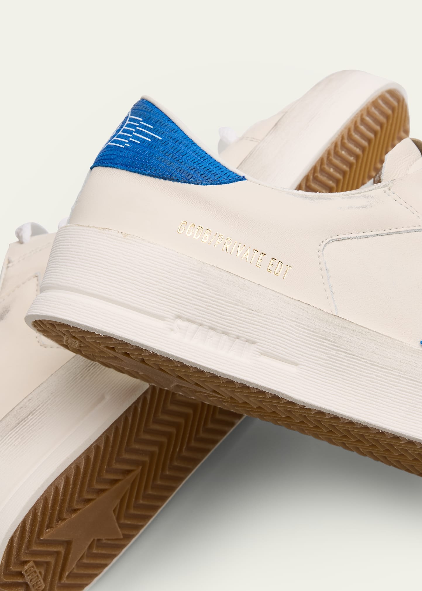 Men's Stardan Leather and Mesh Low-Top Sneakers - 5