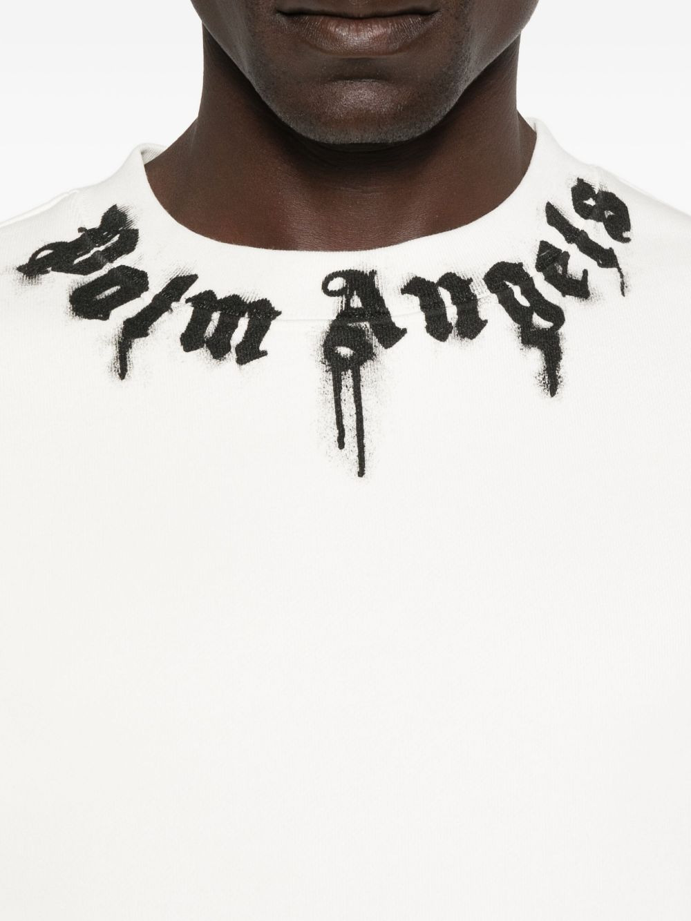 logo-print cotton sweatshirt - 5