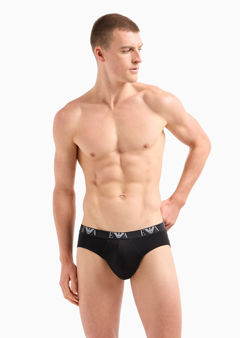 Three-pack of briefs with essential monogram logo 2