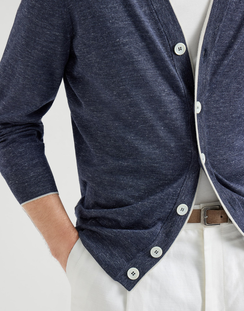 Cashmere, silk and hemp lightweight cardigan 4