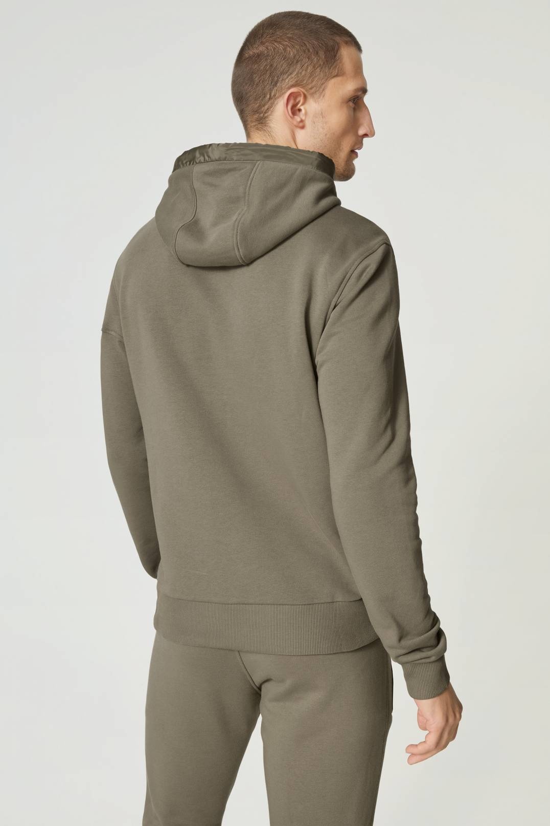 BLAZE SWEATSHIRT HOODIE IN OLIVE GREEN - 3