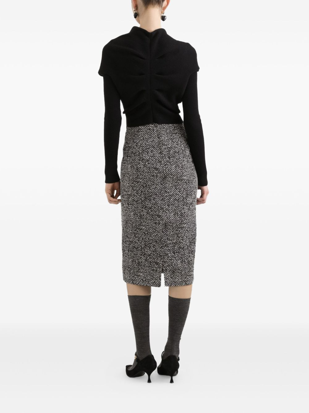 panelled midi dress - 3