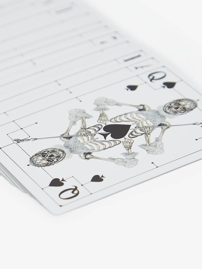 Skull Leather Playing Card Holder in Multicolor 3