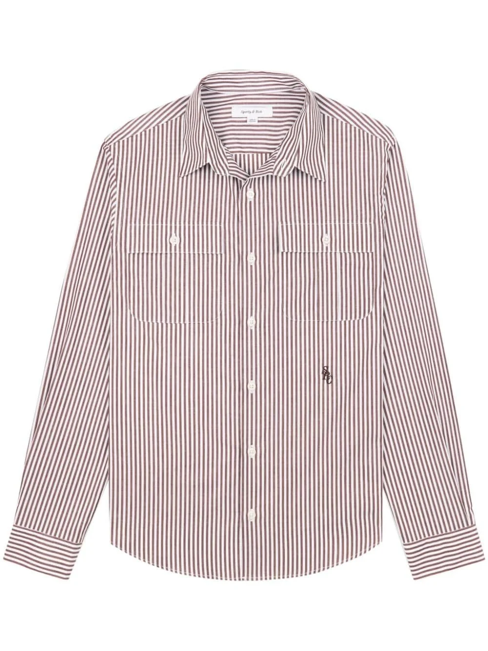 SRC Utility stripe-print cotton shirt - 1