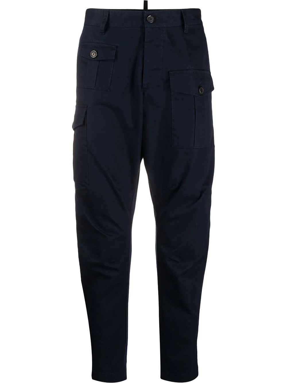 slim-fit cargo trousers - 1