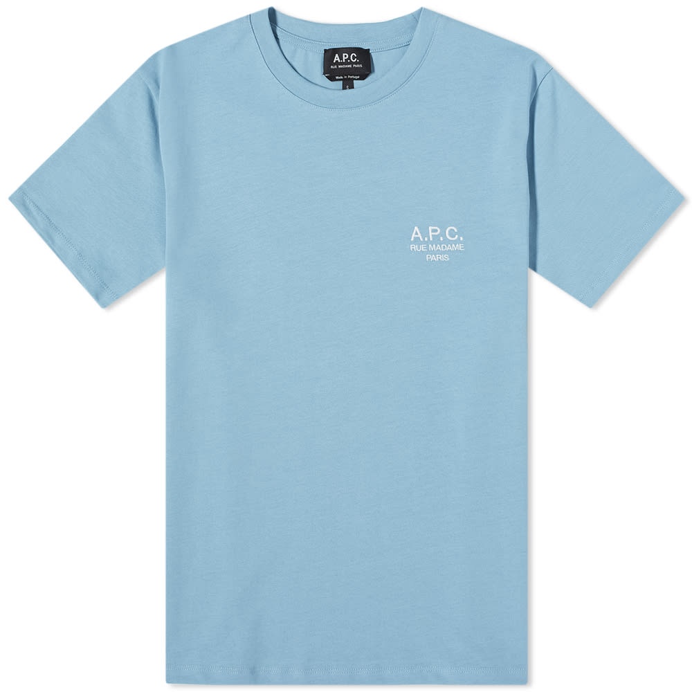 A.P.C. Raymond Embroidered Logo Tee - 1