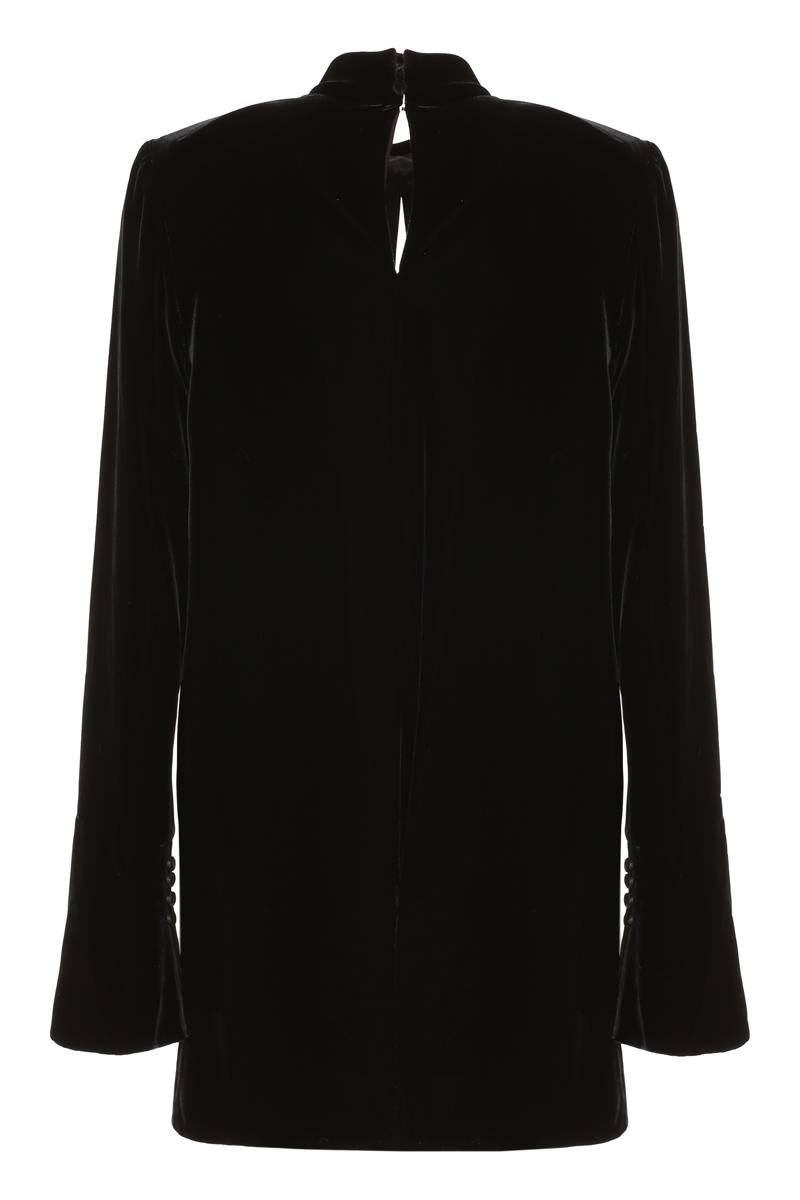 Saint Laurent Velvet Mini-Dress - 2