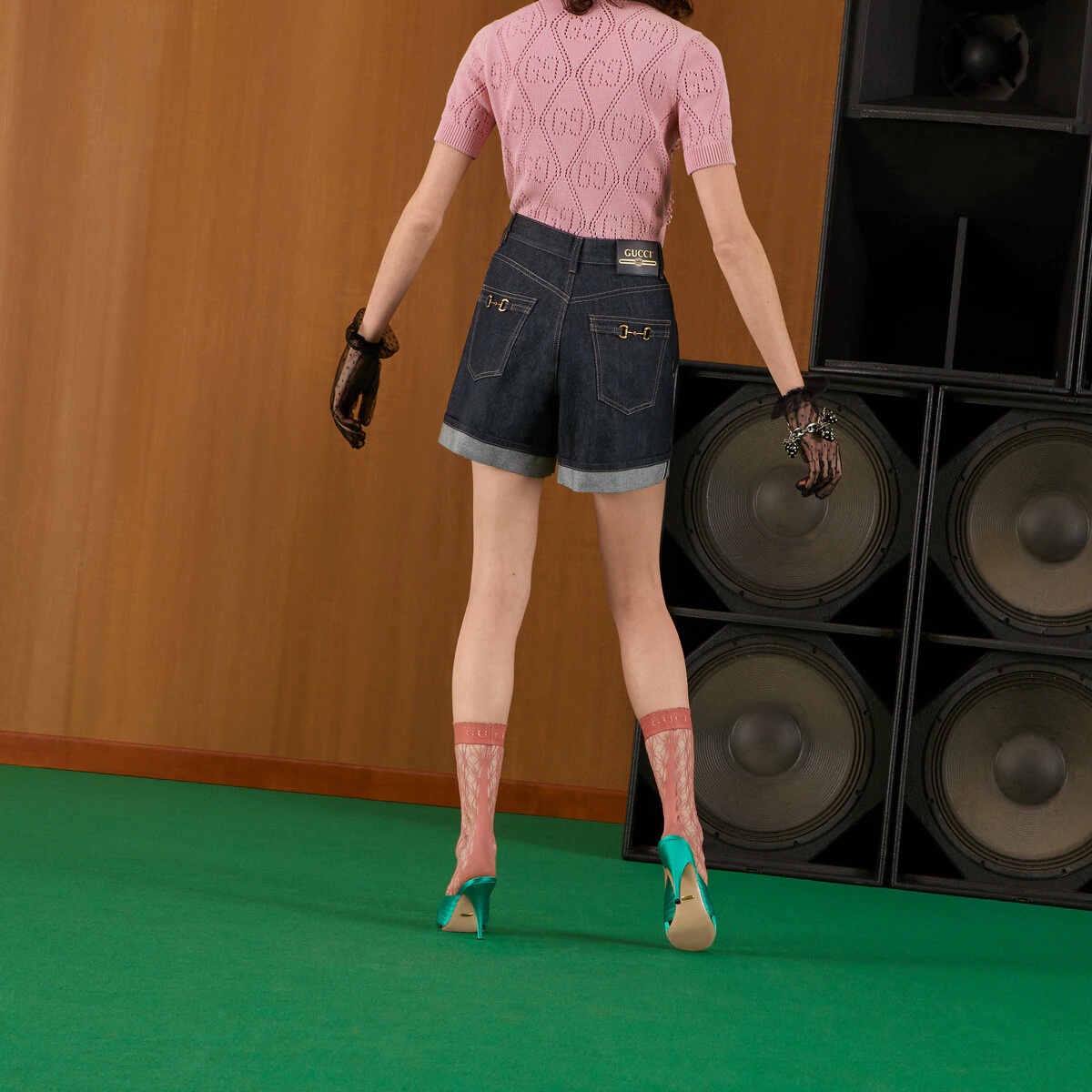 Denim shorts with Horsebit - 7