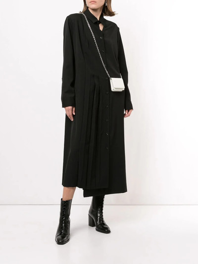 Yohji Yamamoto pleated shirt dress outlook