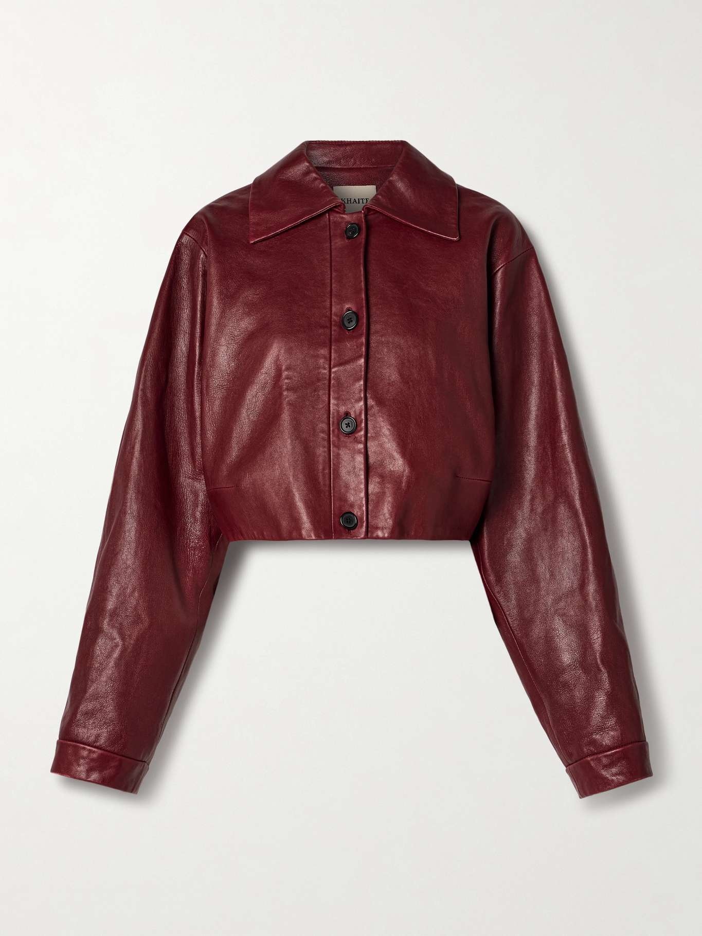 Sue cropped leather jacket - 1