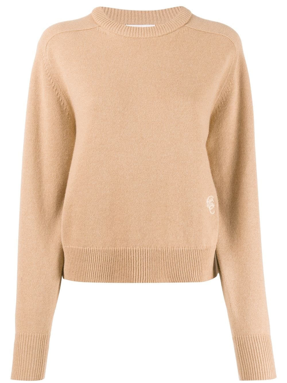 cashmere crew-neck jumper - 1