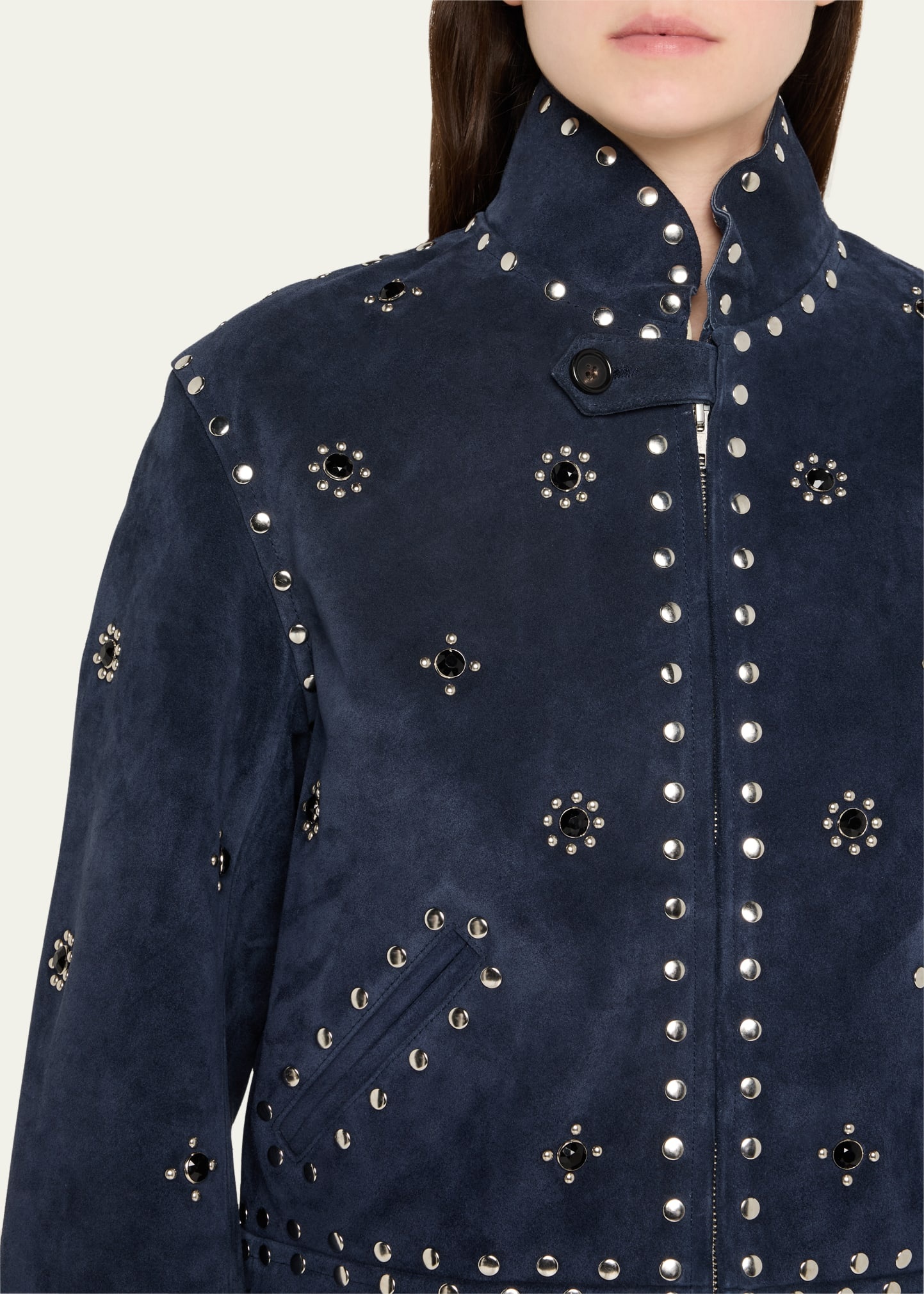 Howard Studded Suede Jacket - 5
