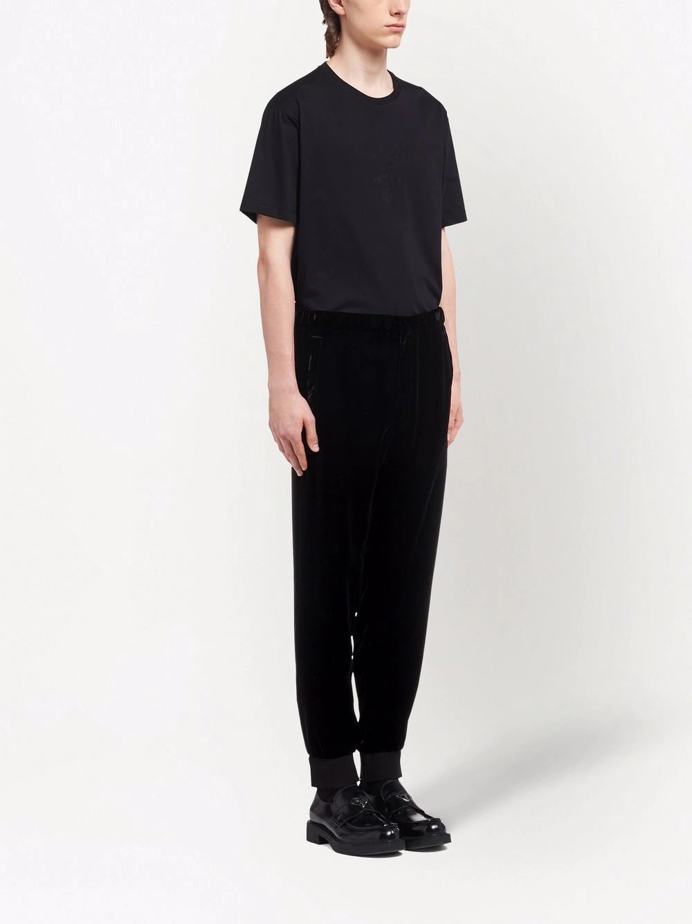 velvet track pants - 3