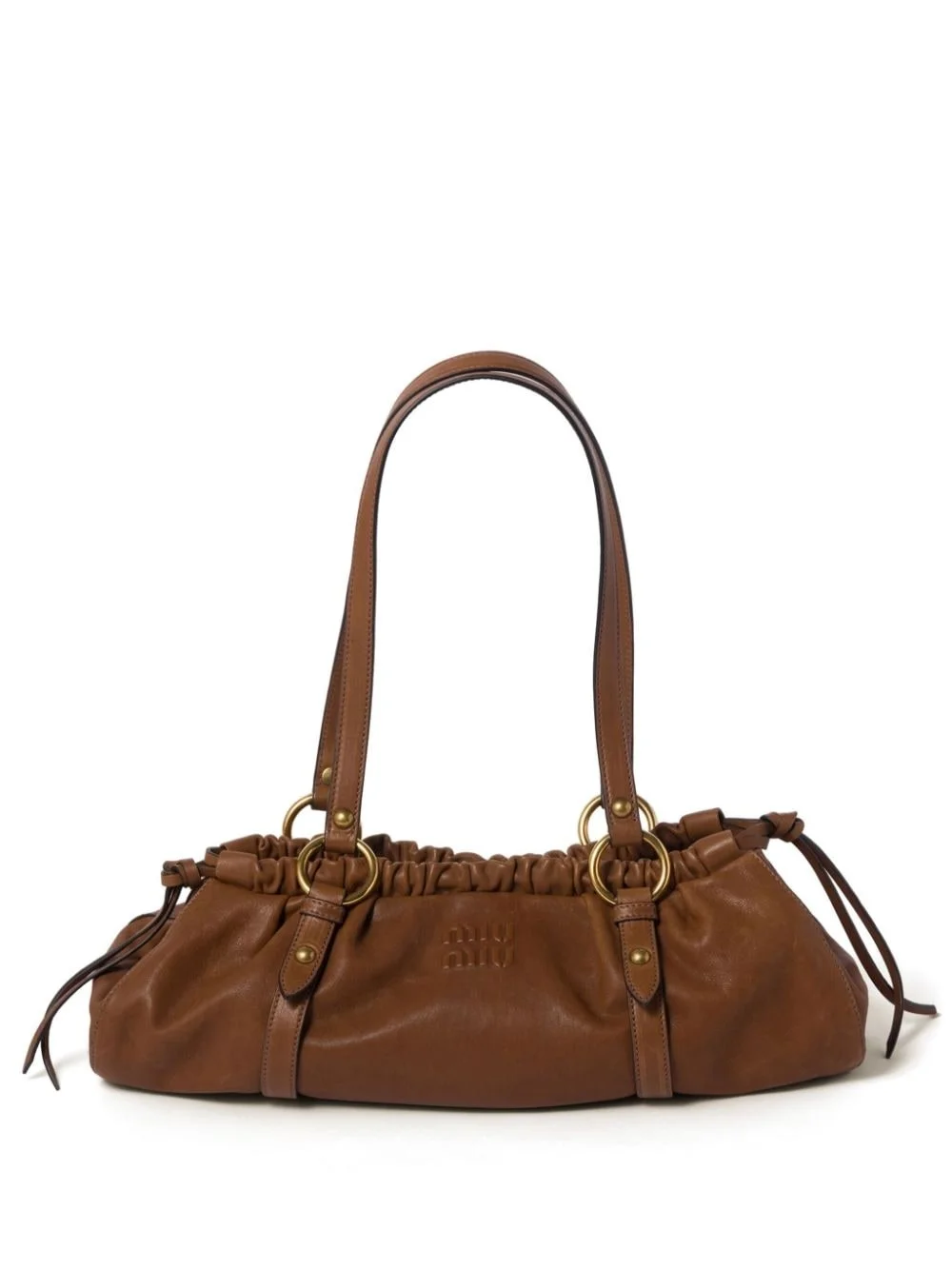 nappa leather shoulder bag - 1