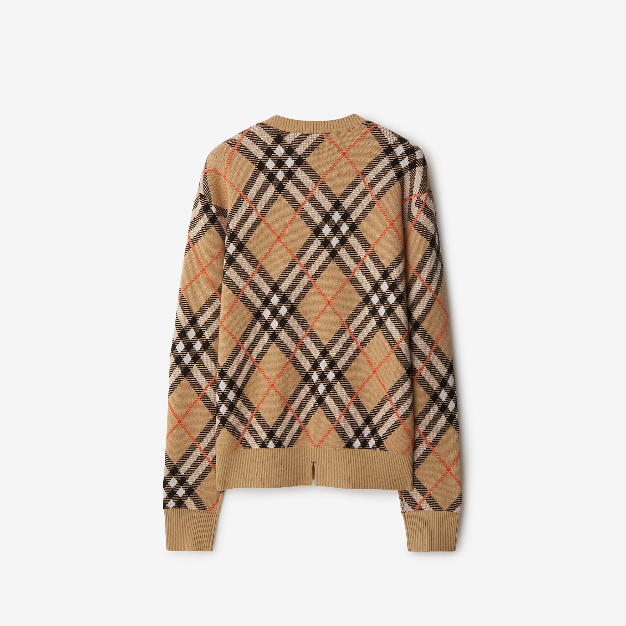 Check Wool Blend Sweater - 5