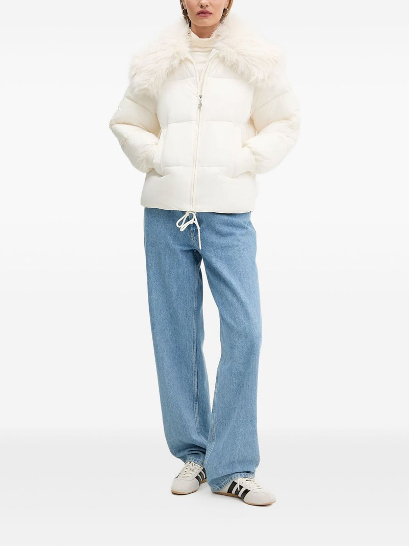 HUGO fur-collar puffer jacket outlook