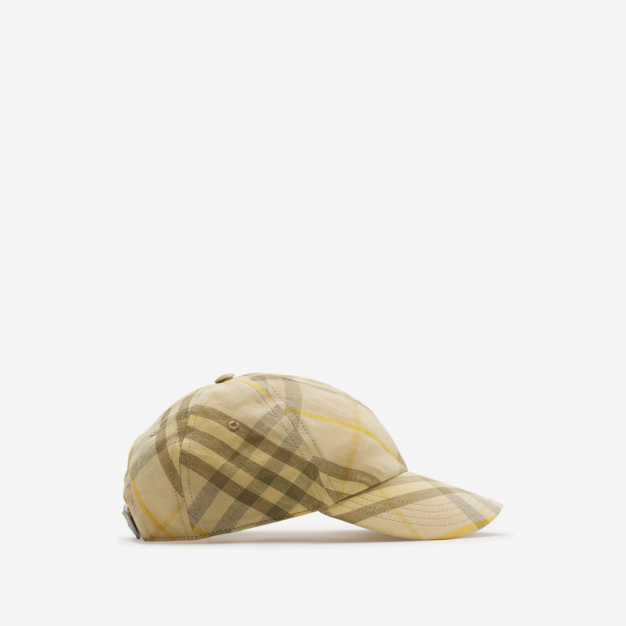 Check Linen Baseball Cap - 6