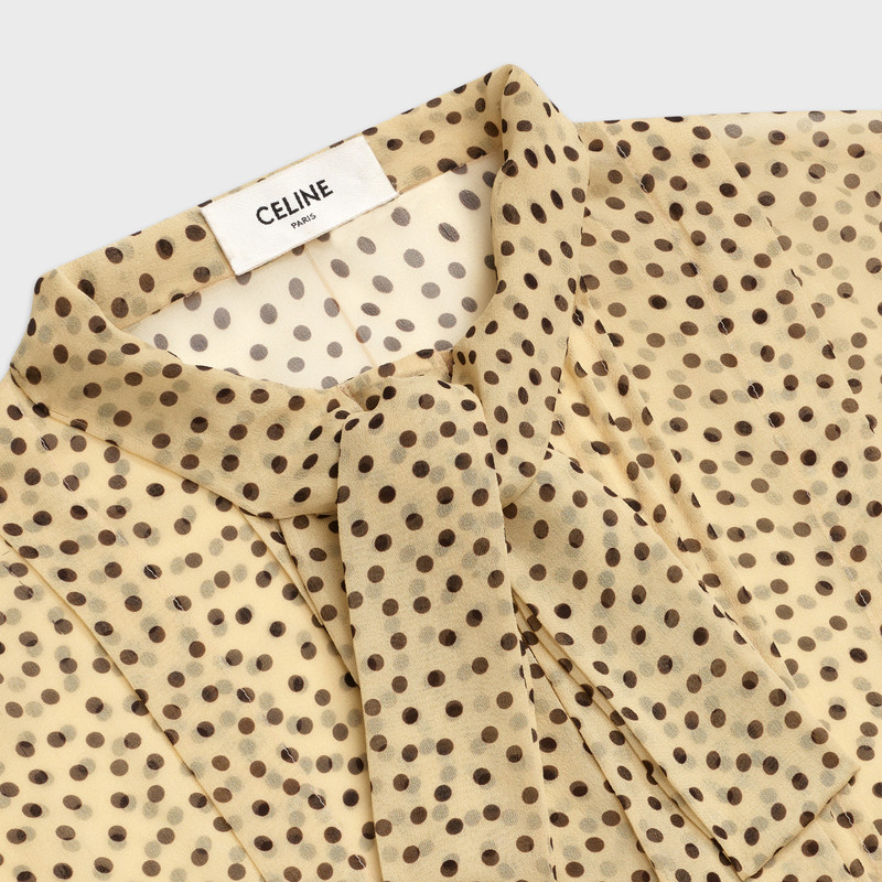 'LAVALLIÈRE' MIDI DRESS IN SILK GEORGETTE 3