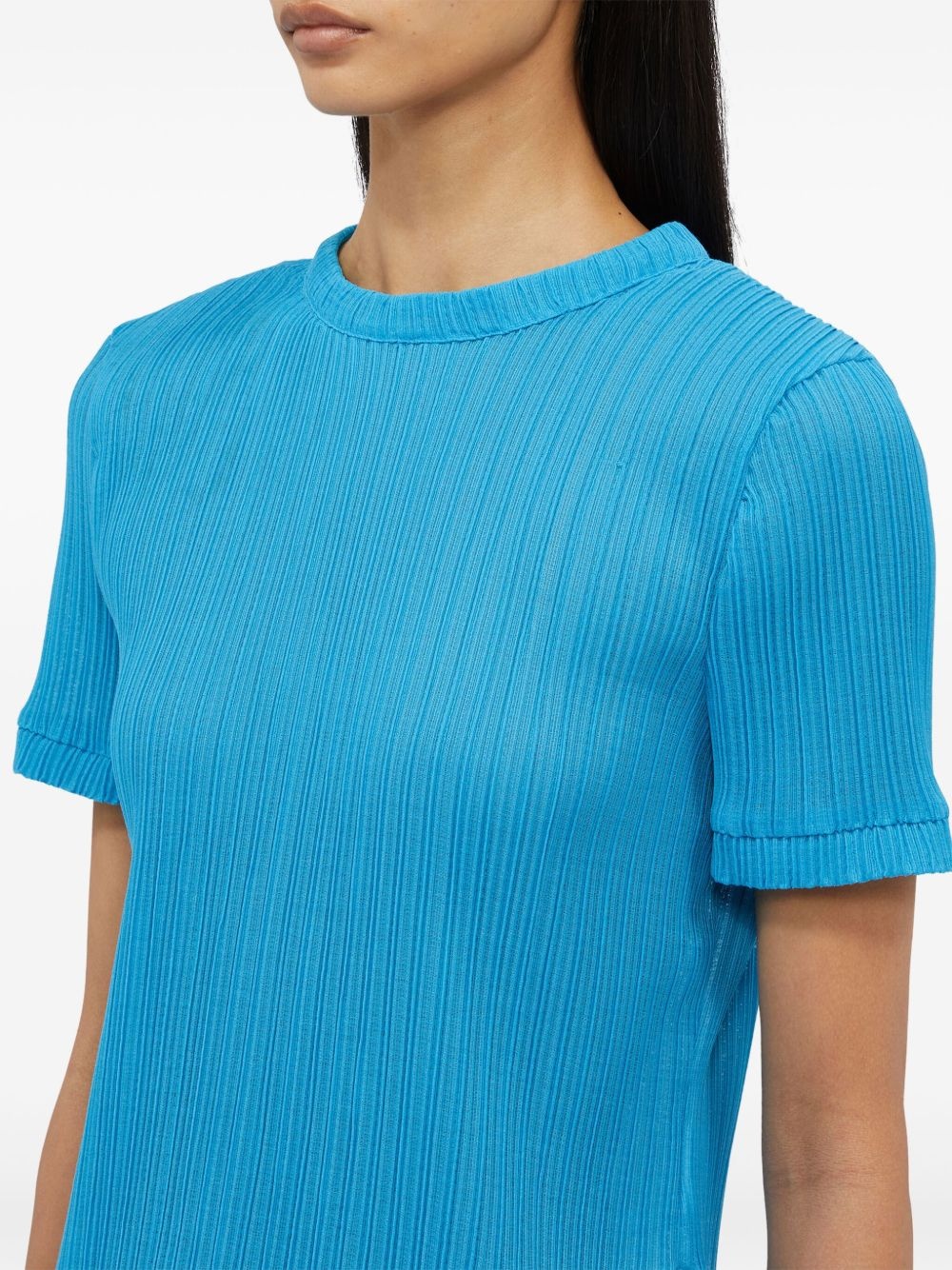 ribbed T-shirt - 5