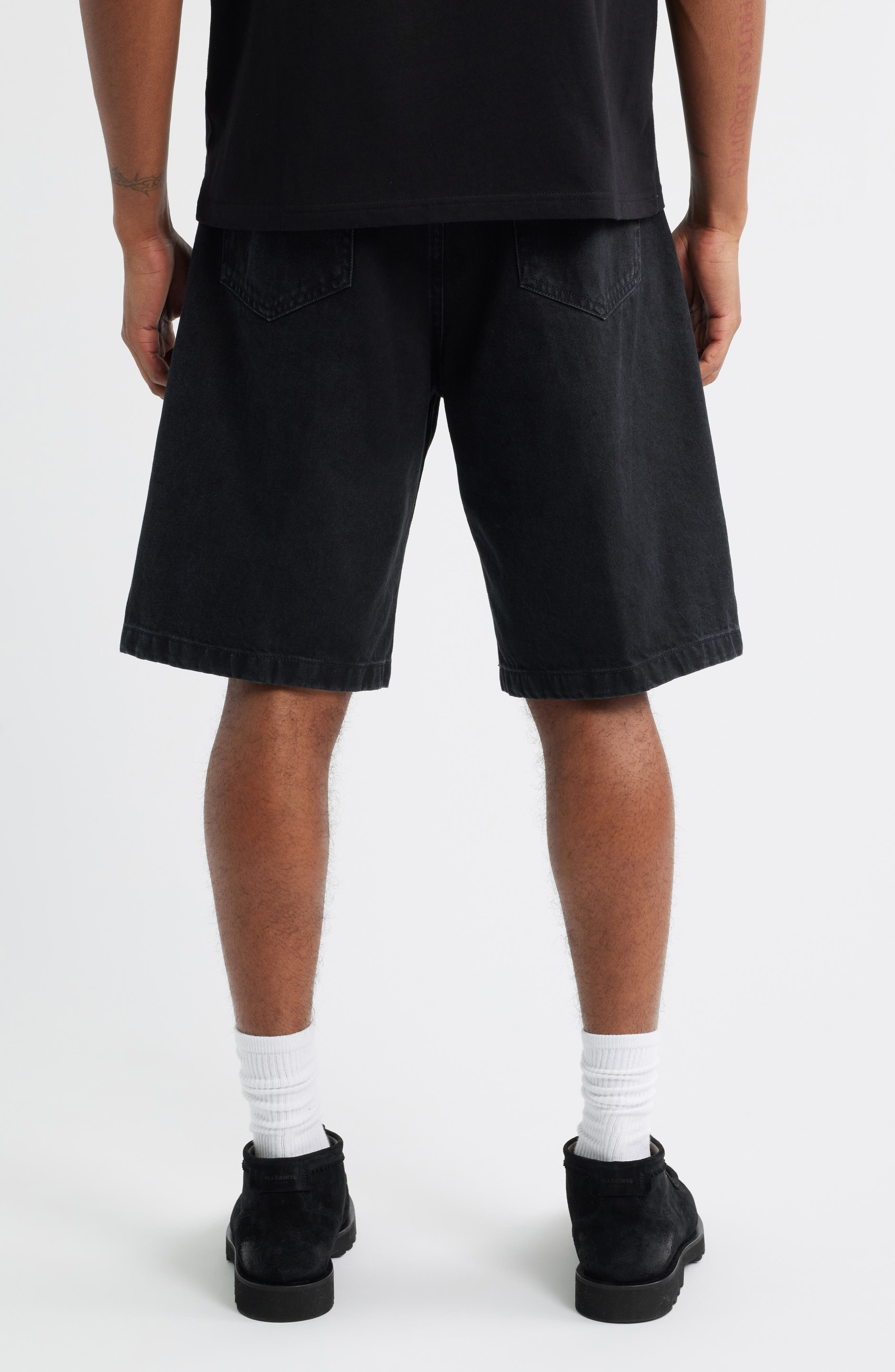 Carhartt Work In Progress Landon Denim Shorts in Black (Stone Washed) at Nordstrom - 2