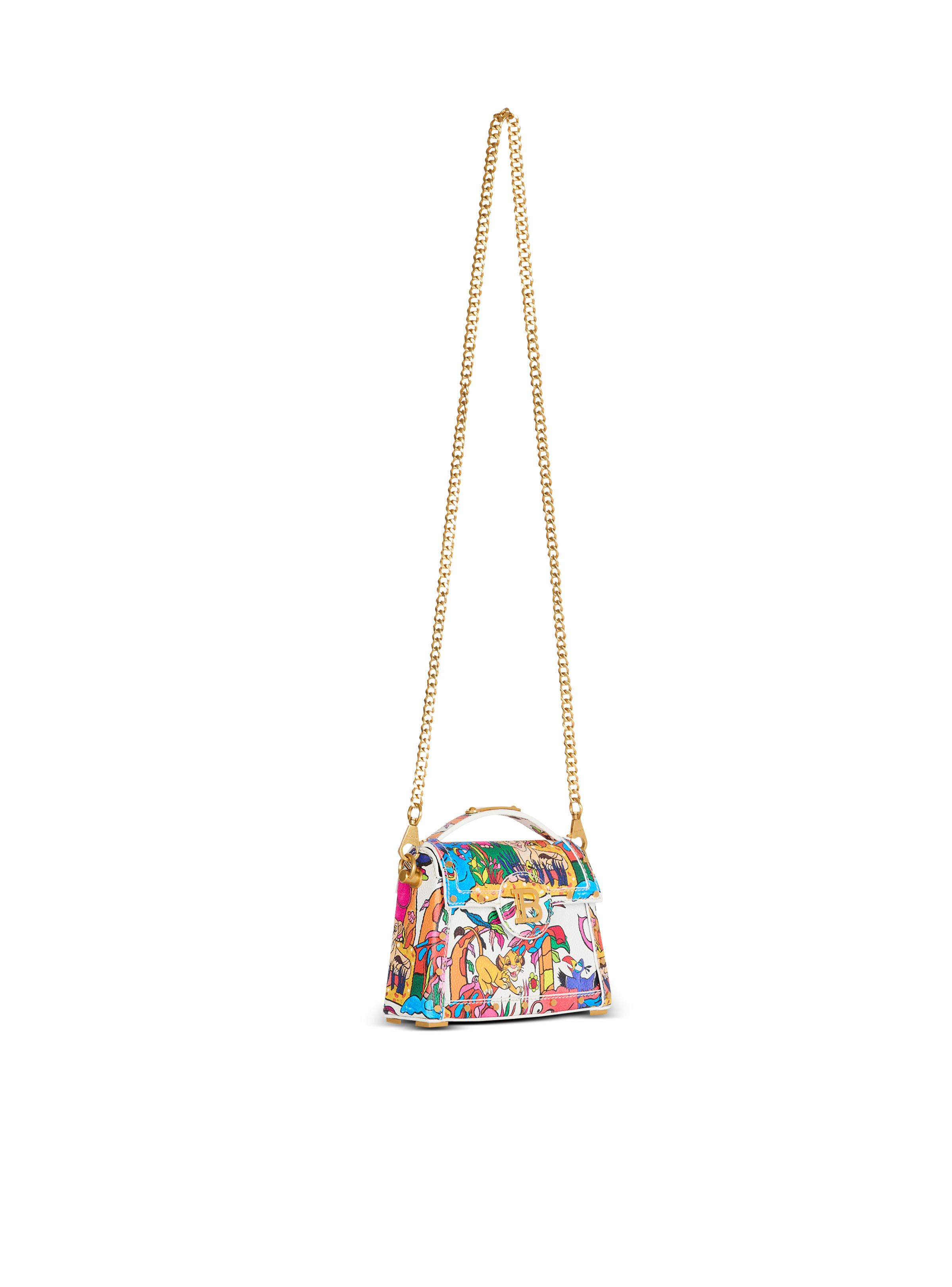 Disney x Balmain: The Lion King - B-Buzz Dynasty Small bag in Enfant Précoce print - 3