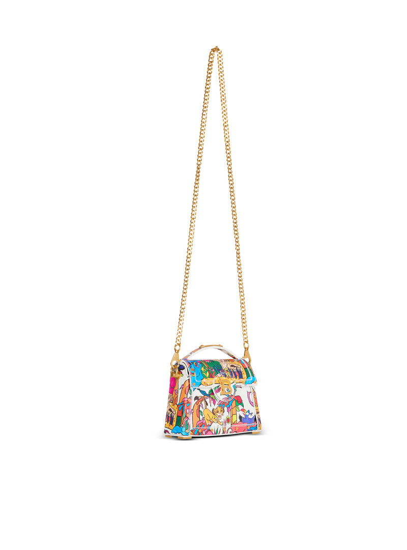 Disney x Balmain: The Lion King - B-Buzz Dynasty Small bag in Enfant Précoce print 3