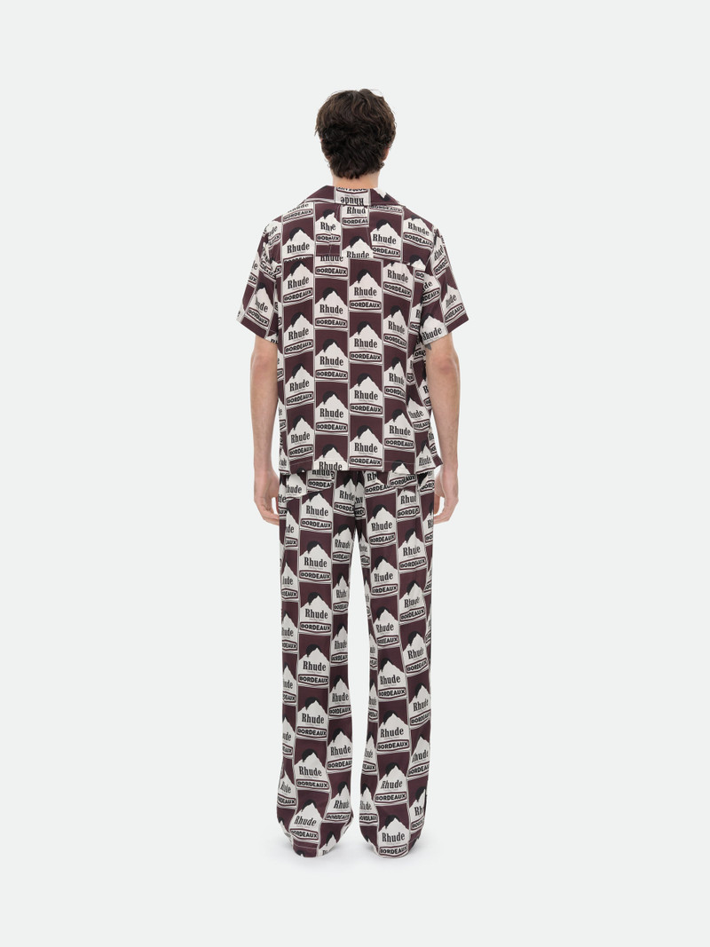 MOONLIGHT BORDEAUX SILK PJ PANT 4
