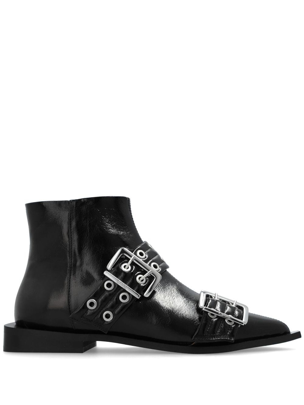 eyelet-detailing ankle boots - 1