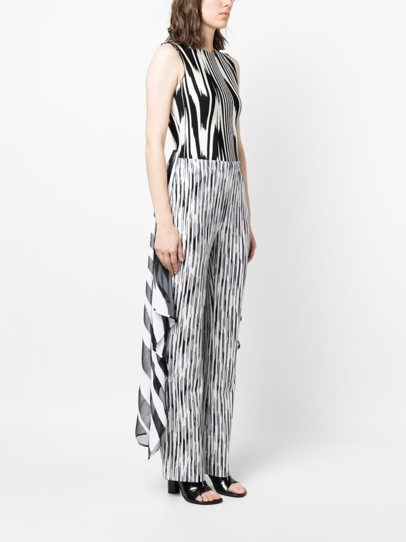 추상 인쇄 sleeveless bodysuit 3