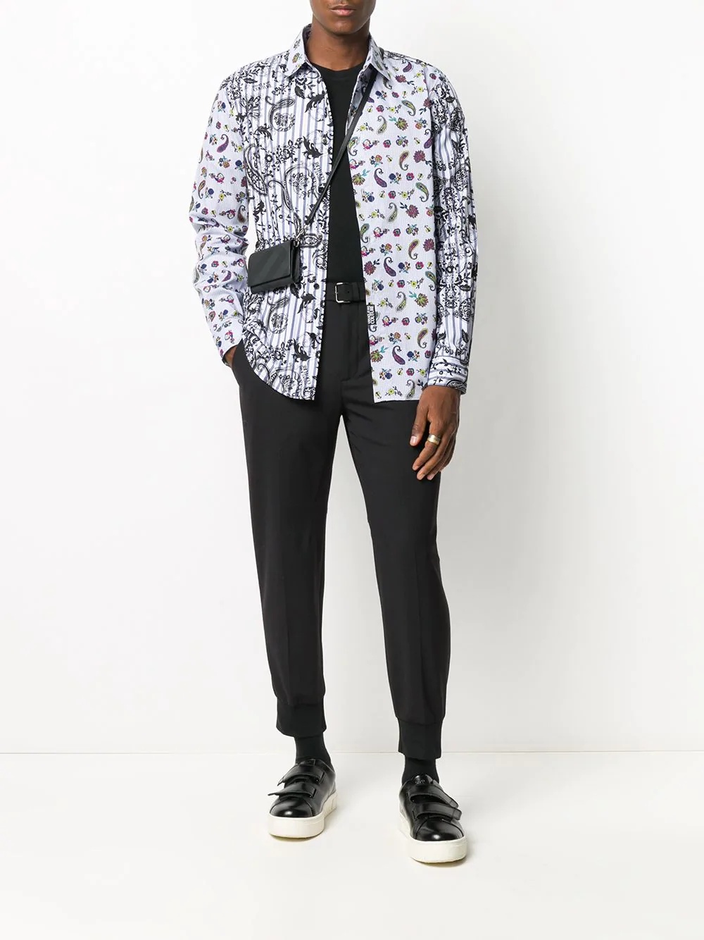 paisley contrast shirt - 2