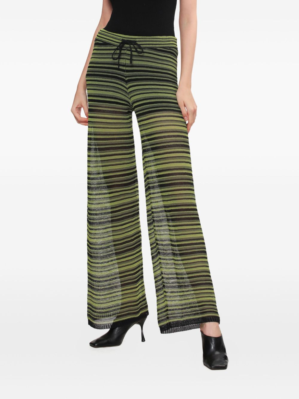 striped-pattern trousers - 3