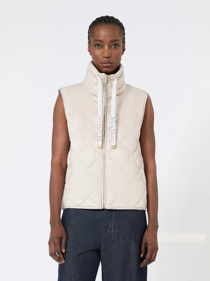 TREGIC Padded water-repellent nylon canvas gilet - SAND 3